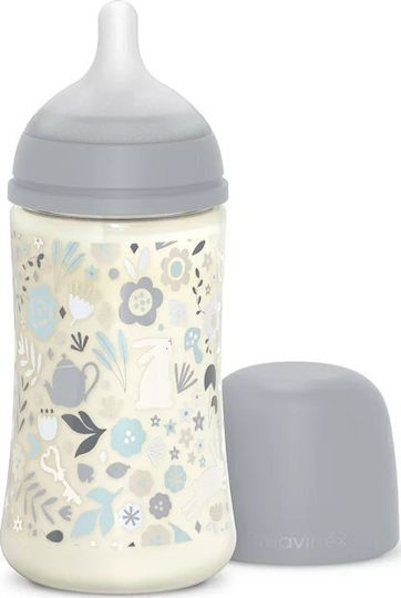 Suavinex Plastic Baby Bottle Anti-colic with Silicone Teat for 0+ Months Blue 270ml