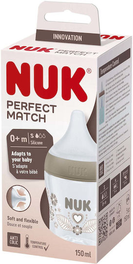 Nuk Set Plastic Baby Bottles Anti-colic with Silicone Teat for 0+ Months Blue 150ml