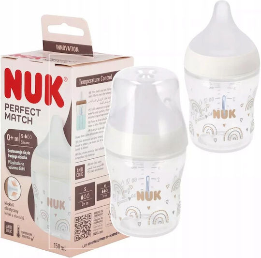 Nuk Set Plastic Baby Bottles Anti-colic with Silicone Teat for 0+ Months Blue 150ml