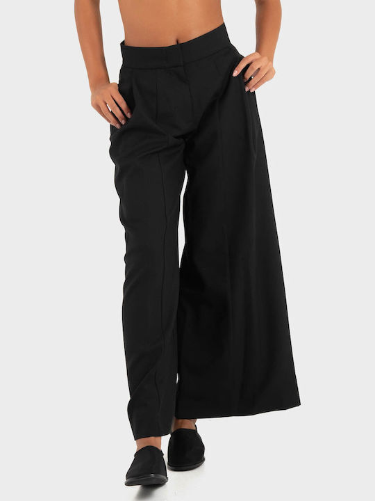 Damen Stoffhose Schwarz