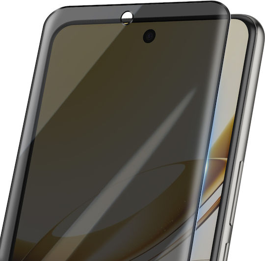 Avizar Tempered Glass Vivo V50 V50e 5G Privacy Folie Protectie Telefon Transparent Negru