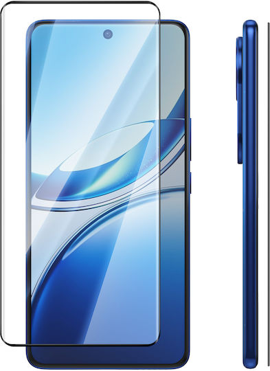 Avizar Curved Tempered Glass Vivo V50 Anti-scratch Screen Protector Black Transparent