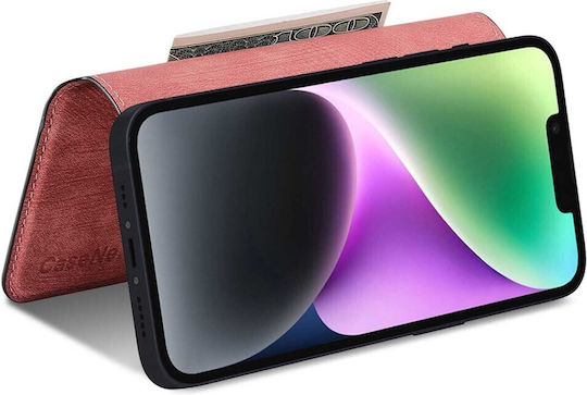Caseneo MW-03S Magnetic Detachable Wallet Case Smartphones 6.7 Inches Pink Universal Book Cover