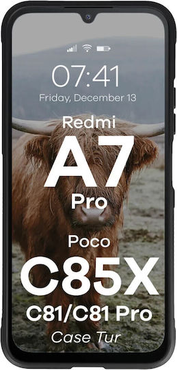 Bizon Case Tur Xiaomi Redmi A7 Pro Poco C85x C81 C81 Pro Black