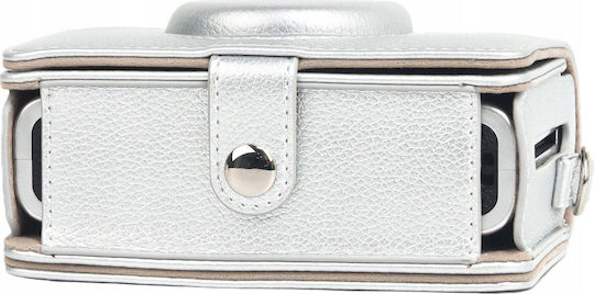 Loveinstant Калъф Чантичка Калъф Калъф Чанта Fujifilm Fuji Instax Mini Evo Сребриста