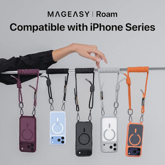 Husă Mageasy Roam M Curea Pentru Gât Compatibil Cu Magsafe Slate Iphone 18 Pro Max/17 Pro Max