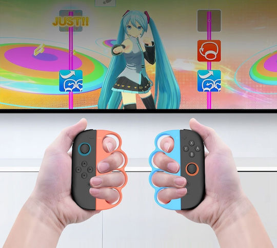 Jys 2x Боксова дръжка Jys-ns2298 Joy-con Nintendo Switch 2 Nsw2 Fitness Boxing Син Оранжев Sb11089