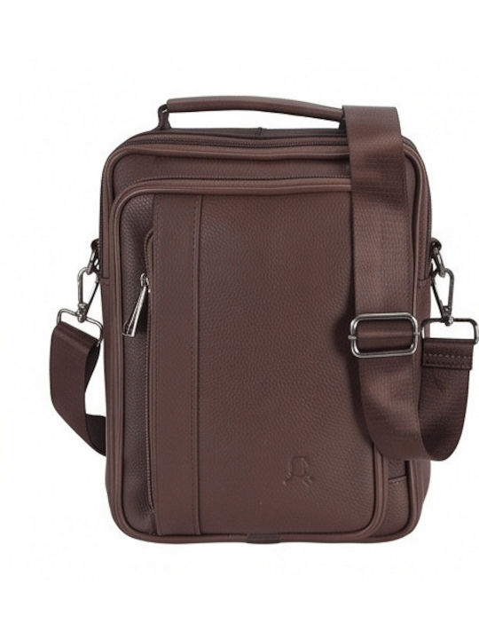 Leder Herren Schulter / Crossbody Braun Tasche