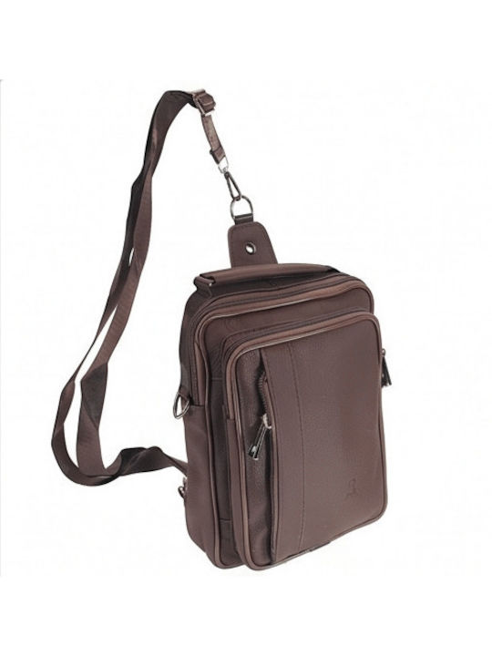 Leder Herren Schulter / Crossbody Braun Tasche