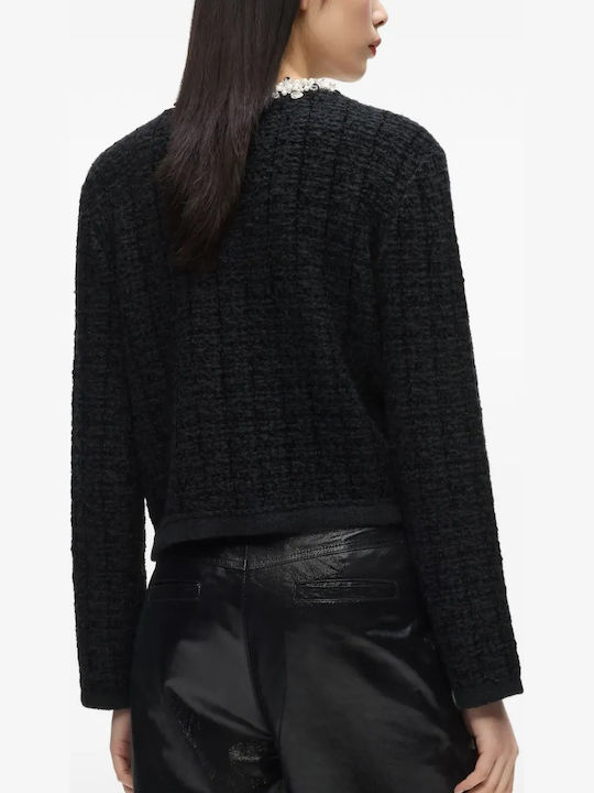 Damen Strickjacke Gestrickte Schwarze
