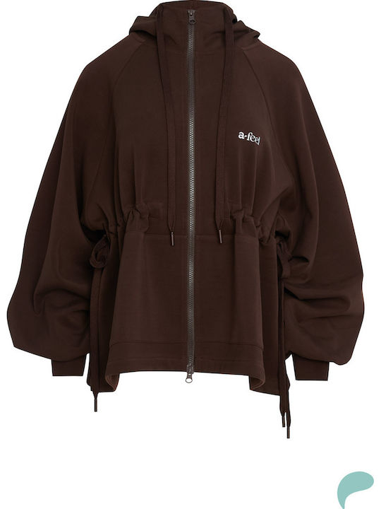 Attrattivo Damen Sportliche Strickjacke Braun