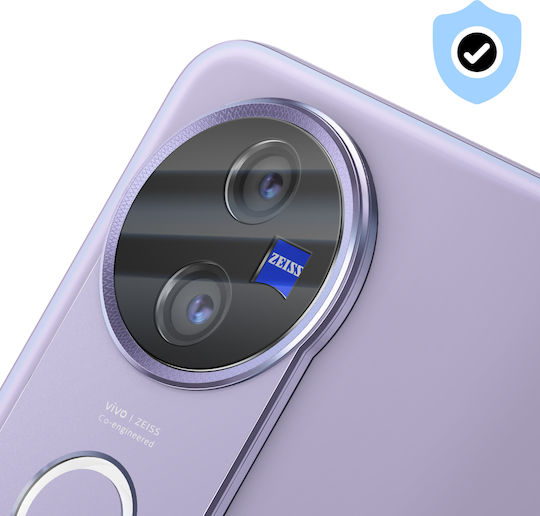 Avizar Протектор за камера Vivo V50 Закалено стъкло Анти-драскотини Черен Прозрачен