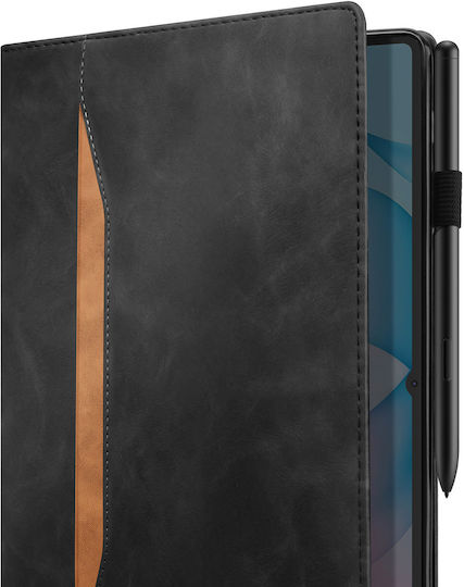Avizar Wallet Case Galaxy Tab S12 Plus Adjustable Video Stand Black