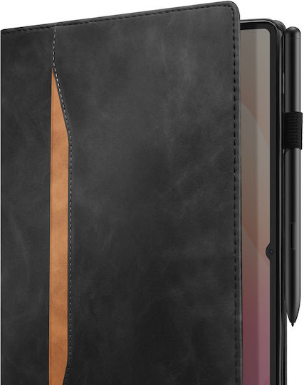 Avizar Husă Portofel Galaxy Tab S10 Ultra S11 Ultra S12 Ultra Neagră