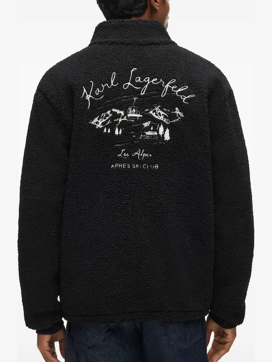 Ανδρική Ζακέτα Fleece Μαύρη