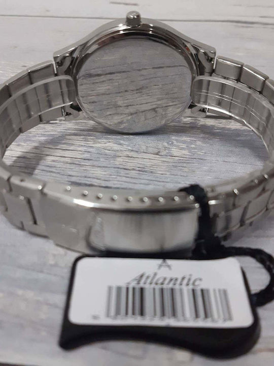 Men's Watch 40mm Battery with Silver Metal Bracelet