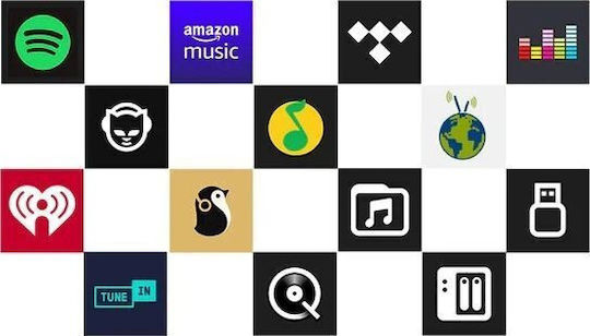 Arylic SA100 Стереофоничен Усилвател и Стример за Звук Wi-fi Bluetooth 5.0 Airplay и Spotify Connect