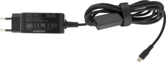 Mitsu 45W USB Type-C USB-C Захранване Черно