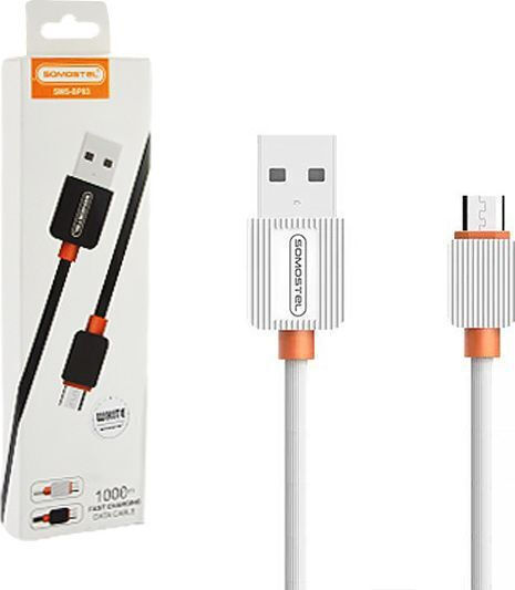 Somostel Regulär USB 2.0 auf Micro-USB-Kabel Weiß 1m (26581) 1Stück
