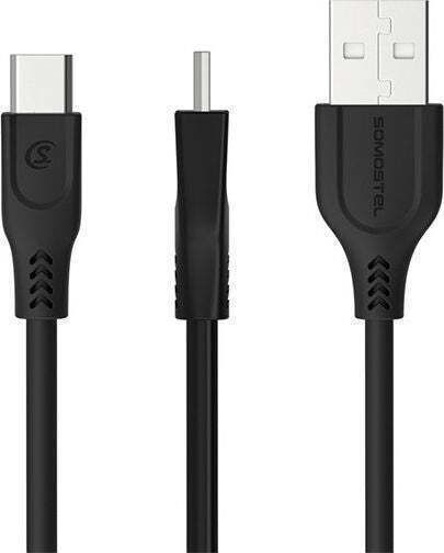 Somostel Regulär USB 2.0 auf Micro-USB-Kabel Schwarz 3m (25709) 1Stück