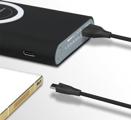 Somostel Regulär USB 2.0 auf Micro-USB-Kabel Schwarz 3m (25709) 1Stück