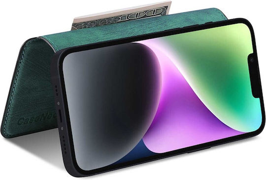 Caseneo Mw-03s Magnetic Detachable Wallet Case Smartphones 6.7 Inches Green Universal Book Cover