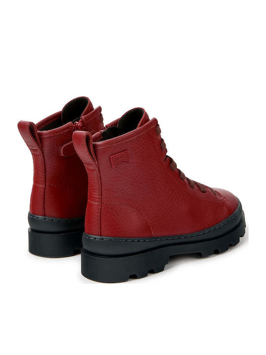 Leder Kinderstiefel Burgundisch