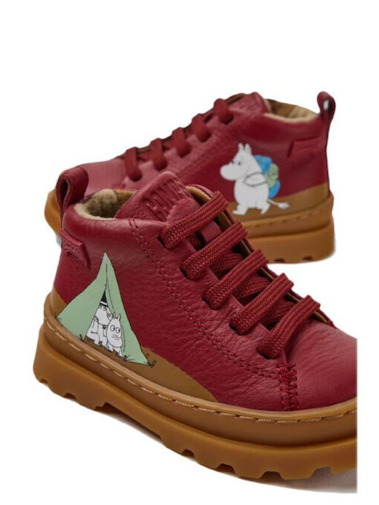 Brutus Leder Kinderstiefel Burgundisch