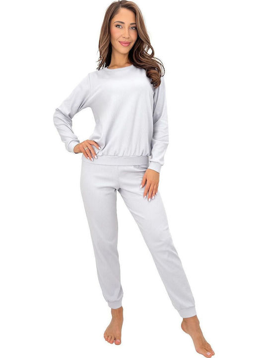 Donna Sommerliches Damen-Schlafanzug-Set Baumwollene Szara