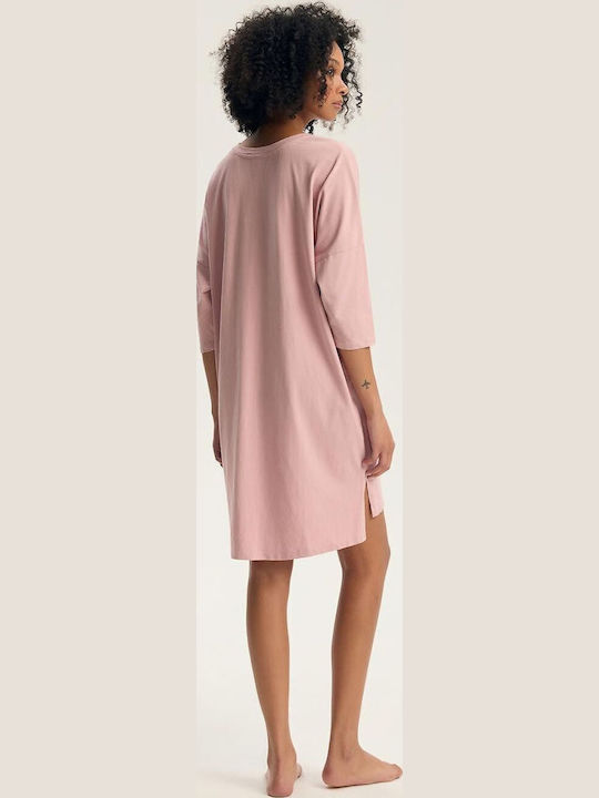 Henderson Henderson Damen Sommer Nachthemd Rosa