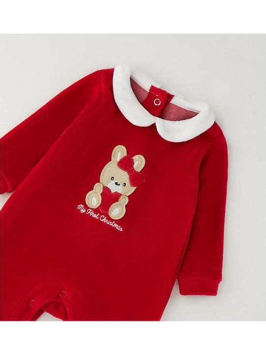 iDO Velvet Onesie Red