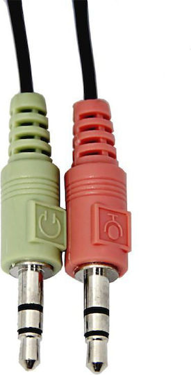 Esperanza EH115 Auf dem Ohr Multimedia-Headsets mit Mikrofon und Verbindung 3,5 mm Klinke in Schwarz Farbe