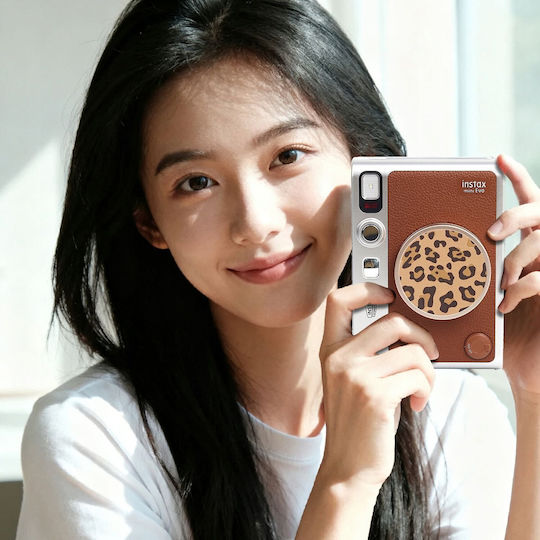 Loveinstant Decorative Lens Cap Sticker Fujifilm Instax Mini Evo 3m Brown Leopard Design