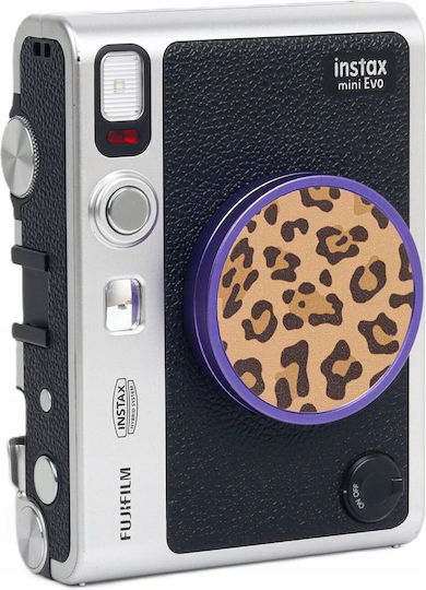Loveinstant Decorative Lens Cap Sticker Fujifilm Instax Mini Evo 3m Brown Leopard Design