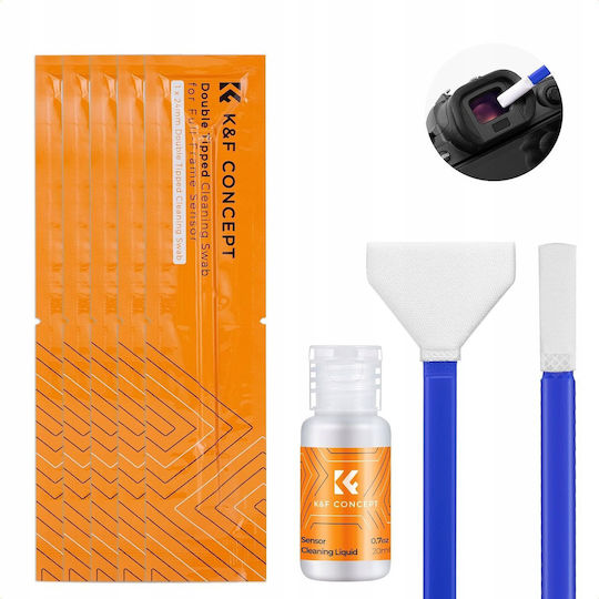 Full Frame Viewfinder Sensor Cleaning Kit Kf 24mm K&F Fluid 5x Spatulas Kf08.081