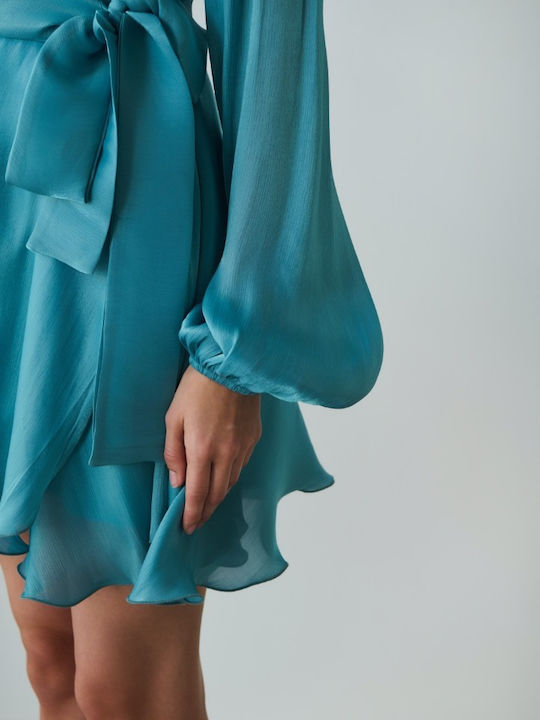 Summer Shirt Dress Turquoise