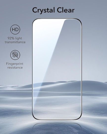 ESR Закалено стъкло Ultrafit Classic iPhone 18 Pro iPhone 17 Pro Черно