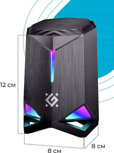 Defender Gravity Computerlautsprecher 2.0 mit Leistung 6W Schwarze