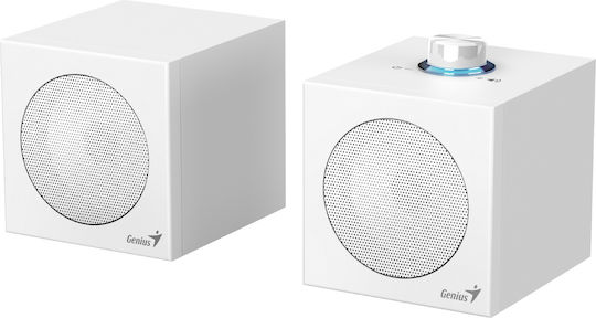 Genius SP-HF300U Computerlautsprecher 2.0 mit Leistung 4W Weiße