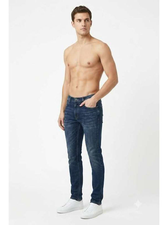 Men's Slim Fit Blue Jeans Pants