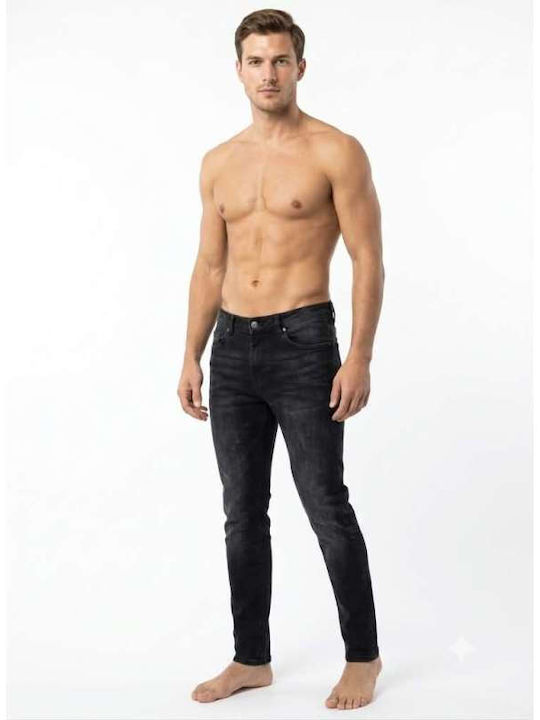 Men's Slim Fit Black Jeans Pants