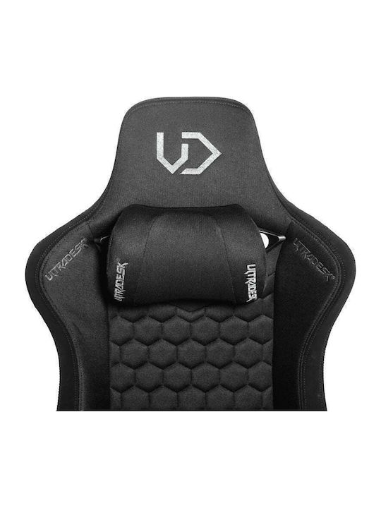 Ultradesk Throne Καρέκλα Gaming Δερματίνης με Ρυθμιζόμενα Μπράτσα Μαύρη