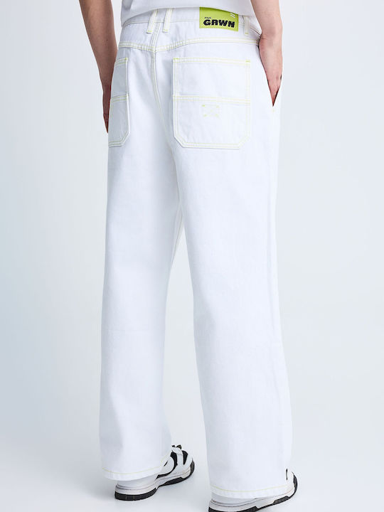 Herren Jeanshose Loose Baggy Fit Weiß GRW014-971-02