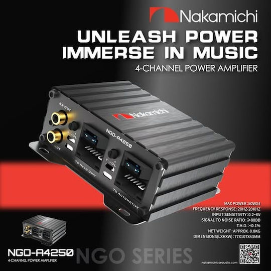 Nakamichi Auto-Audioverstärker 4 Kanäle