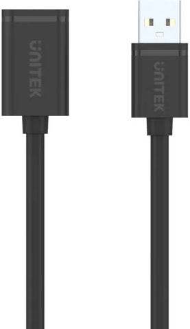Unitek USB 2.0 Cablu USB-A - USB-A female Negru 1m Y-C428GBK