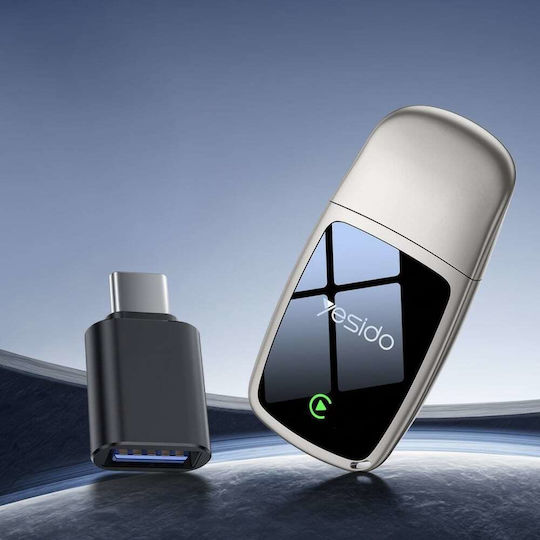Yesido Km29 Kabelloser Carplay-Adapter Usb-c Bluetooth V4.2 1080p Dual-Band Wi-Fi 5g/2.4g Ota-Update Grau
