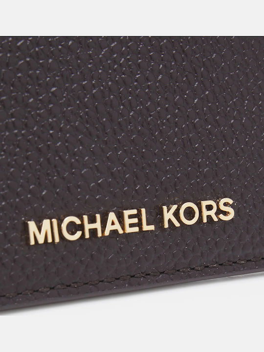 Michael Leather Women's Card Wallet Brown