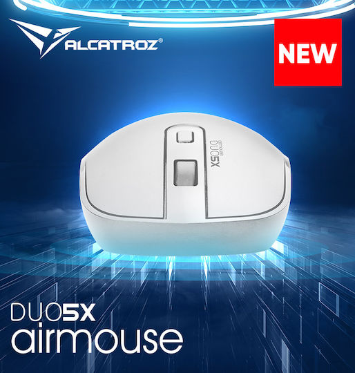 Alcatroz Airmouse Duo 5x Wireless Bluetooth Mice White