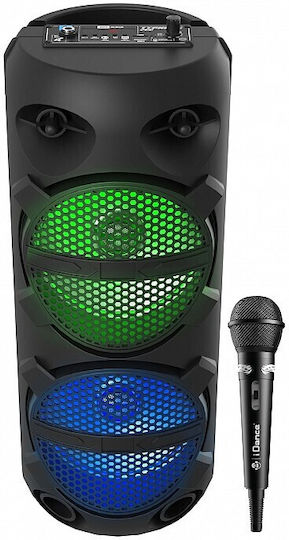 iDance Boxă Karaoke Cu Fir Microfon Typhoon 200 Negru