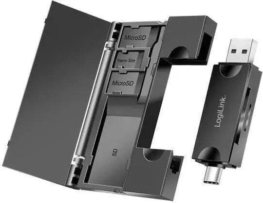 LogiLink Кард рийдър USB 3.2 за SD/microSD